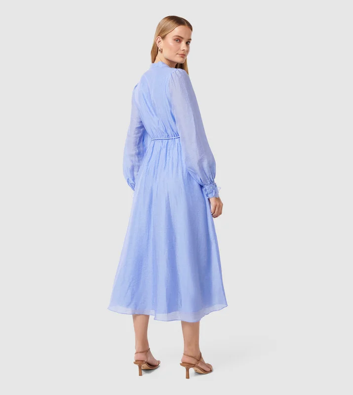 فورايفر نيو Dr19837-Imperial Blue Women's Mid Dress